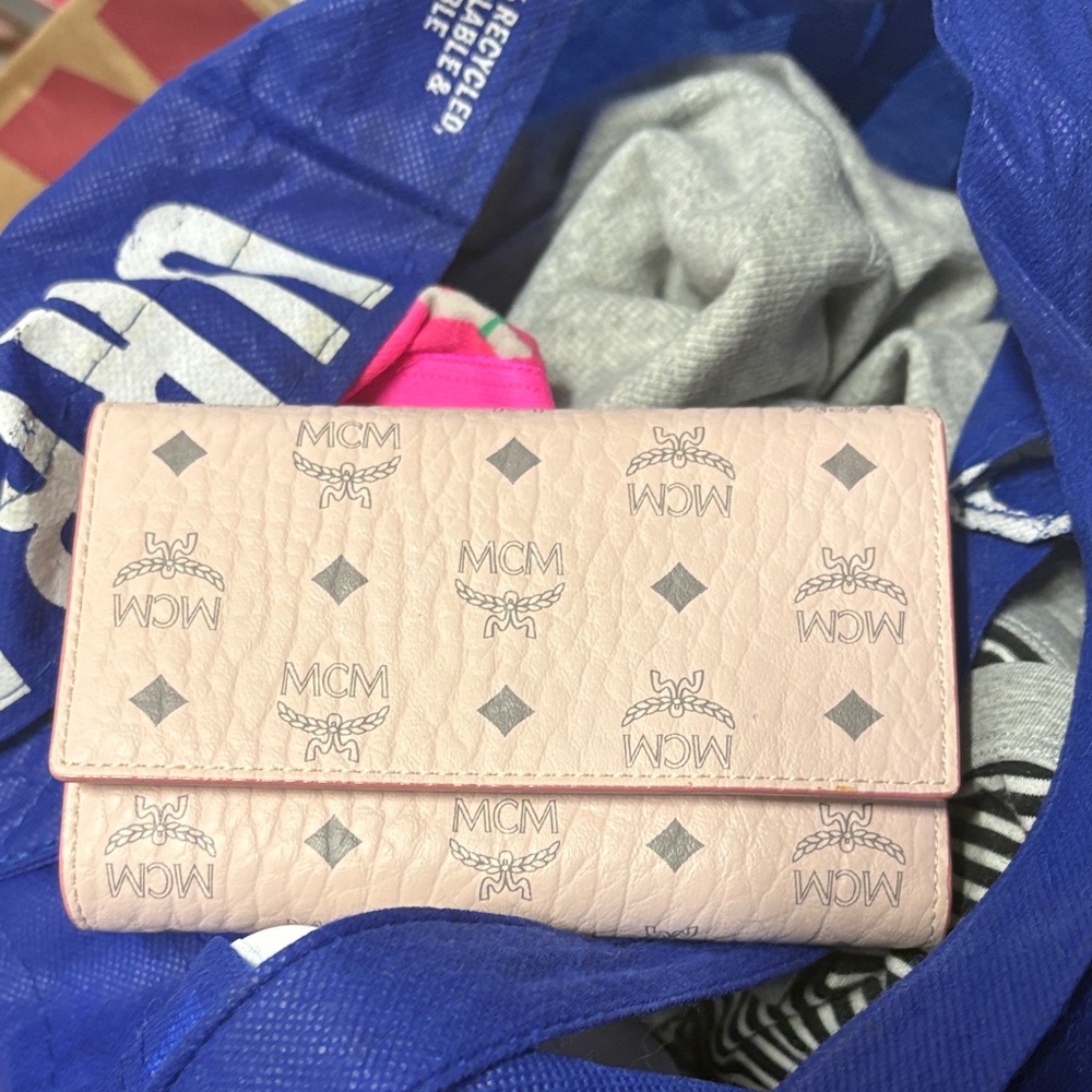 MCM Blush Pink Leather Wallet